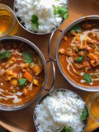 Indian vegeratian curry bowl